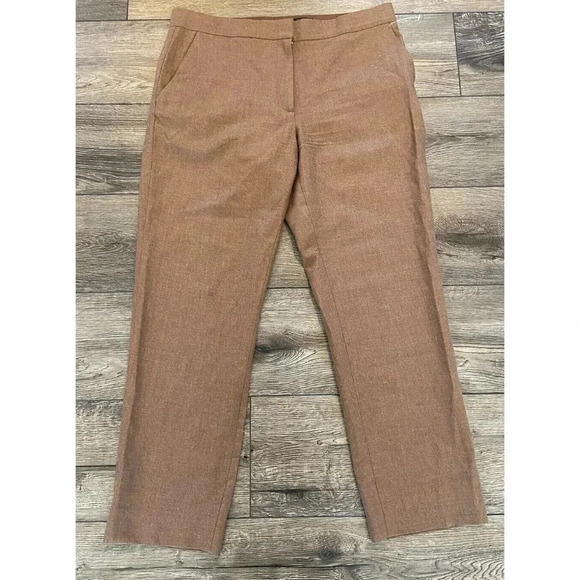 COS Dress Pants Tan Brown Wool Blend Size 10 - Picture 1 of 5